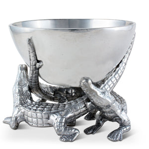 Arthur Court Alligator Elevated Alligator Bowl 5.5 inches