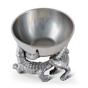 Arthur Court Alligator Elevated Alligator Bowl 5.5 inches