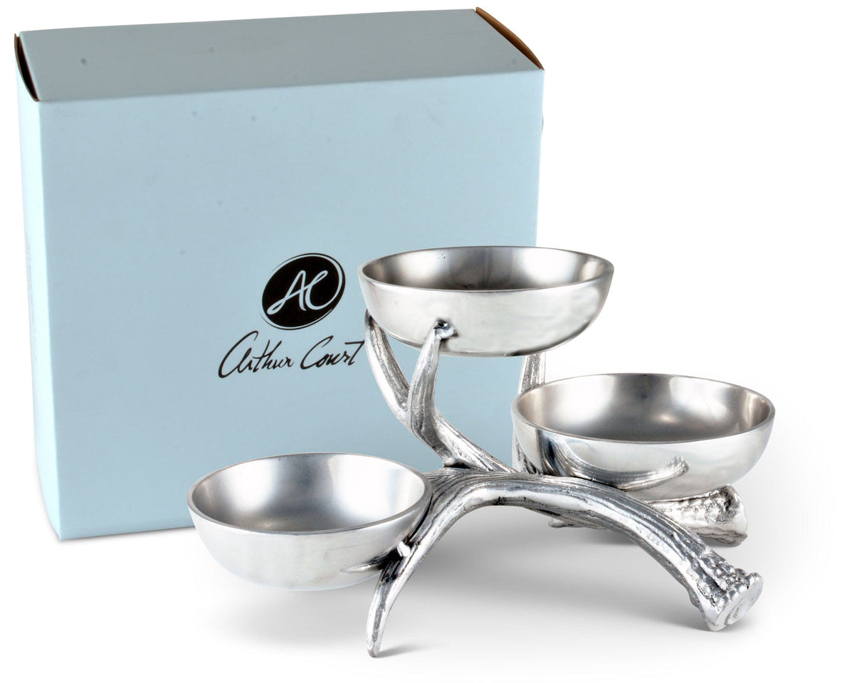 Arthur Court Antler Antler 3-Tiered Bowl