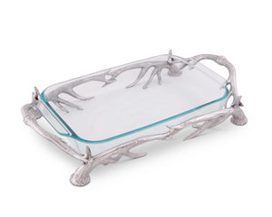 Arthur Court Antler Antler Pyrex Holder 3qt