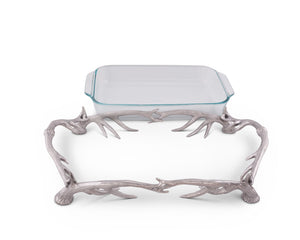 Arthur Court Antler Antler Pyrex Holder 3qt