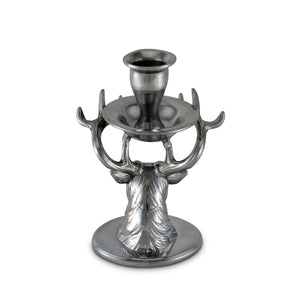 Arthur Court Antler Elk Taper Candle Holders