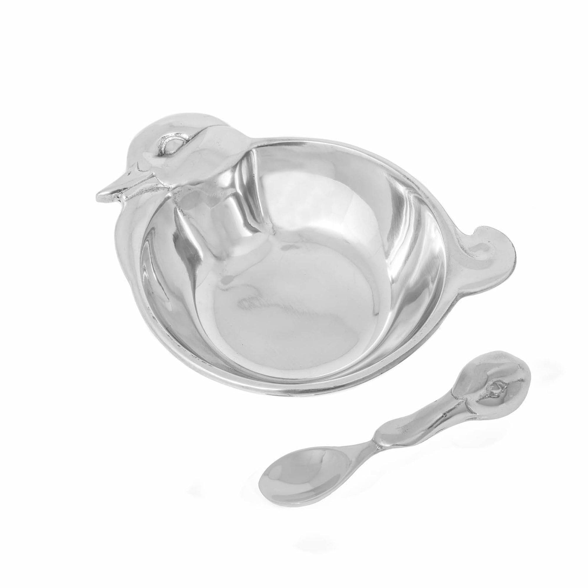 Arthur Court Baby Duck Keepsake Bowl & Spoon
