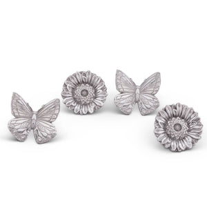 Arthur Court Butterfly Butterfly and Flower Napkin Rings