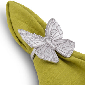 Arthur Court Butterfly Butterfly and Flower Napkin Rings