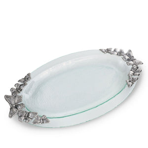 Arthur Court Butterfly Butterfly Glass Platter