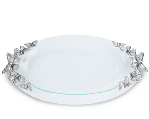 Arthur Court Butterfly Butterfly Glass Platter