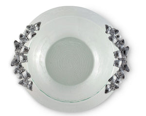 Arthur Court Butterfly Butterfly Glass Salad Bowl