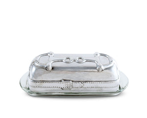 Arthur Court Equestrian Equestrian Butter Dish