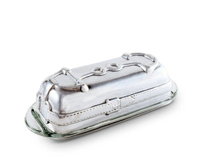 Arthur Court Equestrian Equestrian Butter Dish