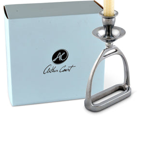 Arthur Court Equestrian Equestrian Stirrup Candlestick