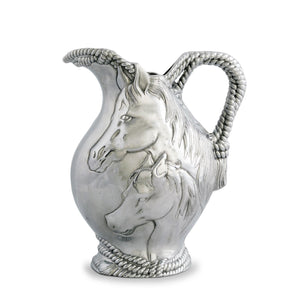 Arthur Court Equestrian Horse and Rope Pitcher