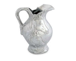 Arthur Court Equestrian Horse and Rope Pitcher