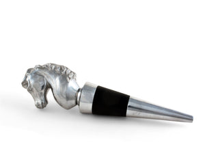 Arthur Court Equestrian Horse Bottle Stopper