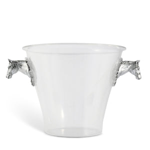 Arthur Court Equestrian Horse Head Handle Acrylic Ice Bucket