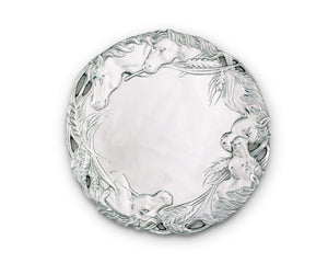 Arthur Court Equestrian Horse Round Tray 12