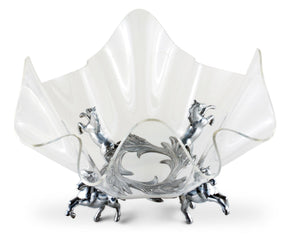 Arthur Court Equestrian Horse Stand Acrylic Bowl 14