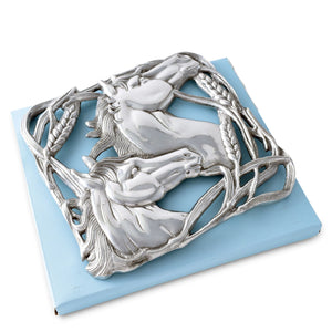 Arthur Court Equestrian Horse with Wheat Trivet