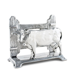 Arthur Court Farmer's Market Cow Napkin Holder