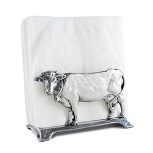 Arthur Court Farmer's Market Cow Napkin Holder