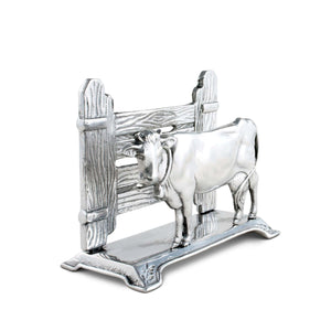 Arthur Court Farmer's Market Cow Napkin Holder