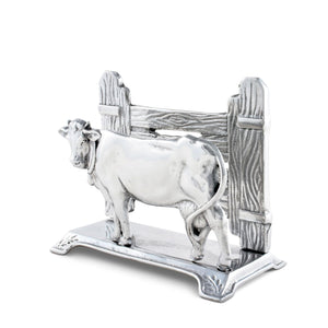 Arthur Court Farmer's Market Cow Napkin Holder