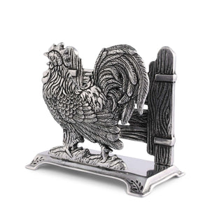 Arthur Court Farmer's Market Rooster Upright Napkin Holder