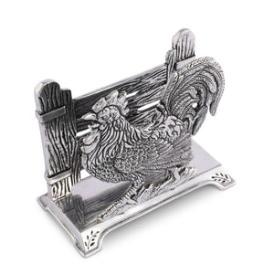 Arthur Court Farmer's Market Rooster Upright Napkin Holder