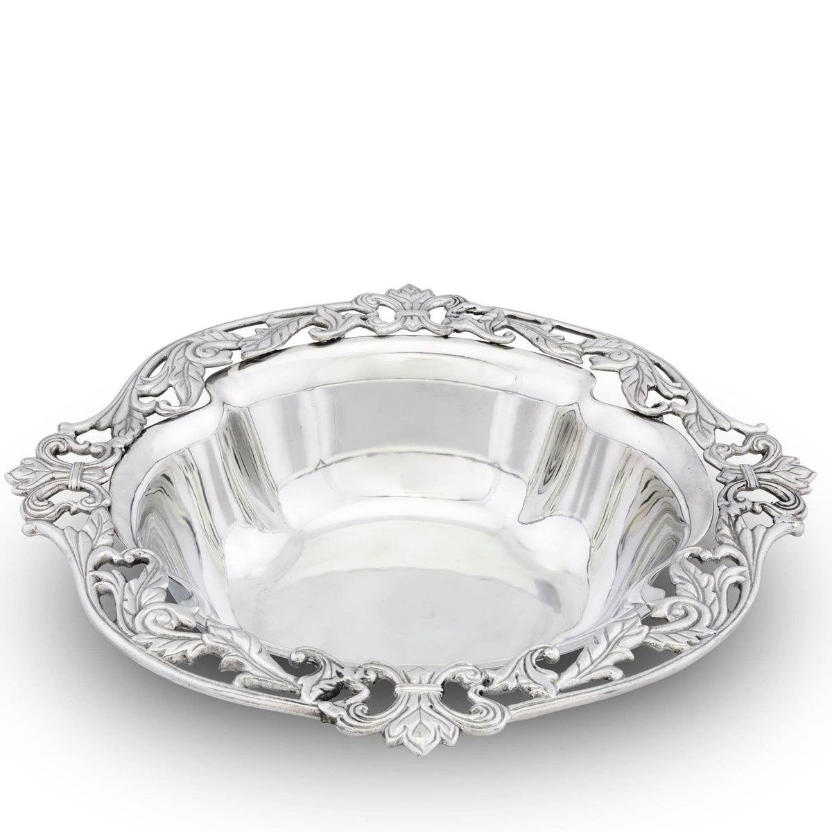 Arthur Court Fleur De Lis Acanthus Serving Bowl