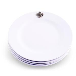 Arthur Court Fleur De Lis Fleur de lis Melamine Lunch Plates - Set of 4
