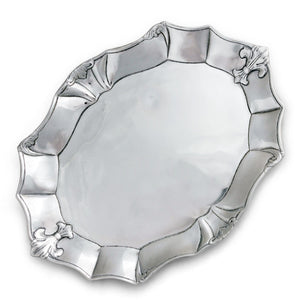 Arthur Court Fleur De Lis Fleur-De-Lis Oval Platter