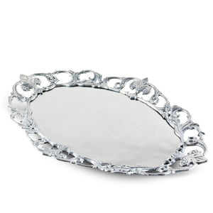 Arthur Court Fleur De Lis Fleur-De-Lis Oval Serving Tray