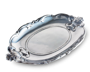 Arthur Court Fleur De Lis Fleur-De-Lis Oval Tray