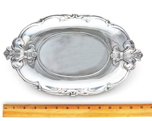 Arthur Court Fleur De Lis Fleur-De-Lis Oval Tray