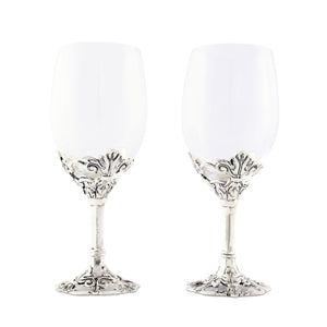 Arthur Court Fleur De Lis Fleur-De-Lis Wine Glasses