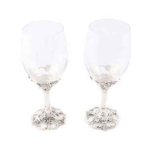 Arthur Court Fleur De Lis Fleur-De-Lis Wine Glasses