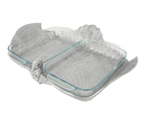 Arthur Court Game Birds 2Qt Double Base Turkey Casserole Holder