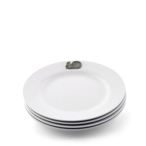 Arthur Court Game Birds Turkey Melamine Lunch Plates - Set of 4