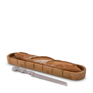 Arthur Court Grape Baguette Board with Grape Bread Knife