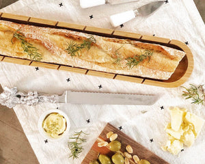 Arthur Court Grape Baguette Board with Grape Bread Knife