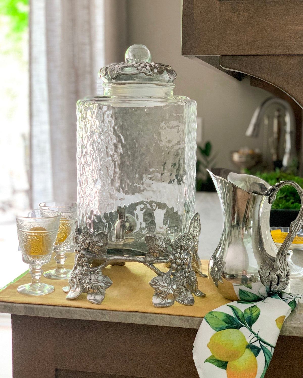 Arthur Court Grape Elevated Grape Beverage Server