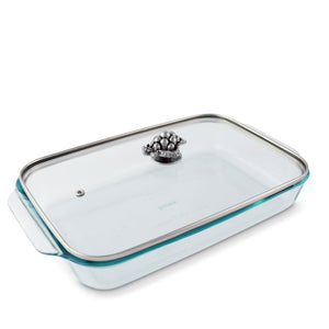 Arthur Court Grape Grape Lid with Pyrex 3 quart Baking Dish