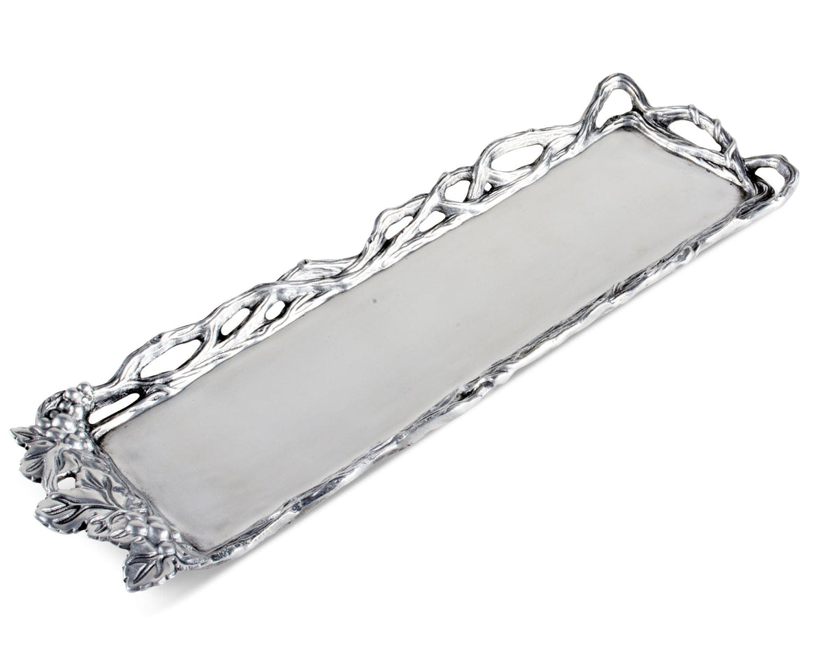 Arthur Court Grape Grape Open Vine Oblong Tray