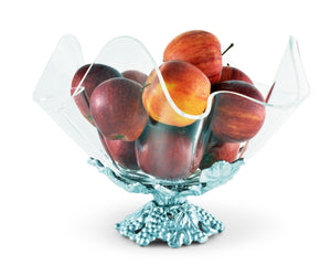 Arthur Court Grape Grape Stand Acrylic Bowl 11