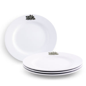 Arthur Court Magnolia Magnolia Melamine Lunch Plates - Set of 4