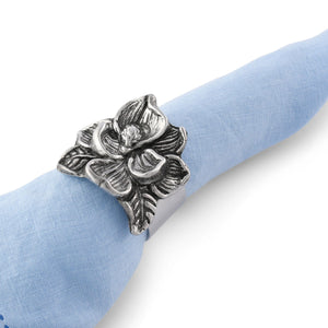 Arthur Court Magnolia Magnolia Napkin Rings - set of 4