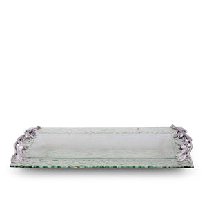 Arthur Court Olive Grove Olive Oblong Glass Serving Tray