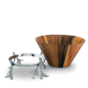 Arthur Court Olive Grove Olive Wood Salad Bowl