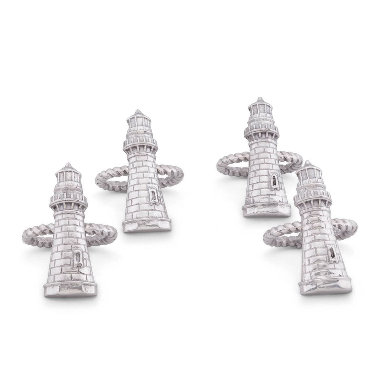 Arthur Court Sea and Shore Lighthouse Napkin Rings