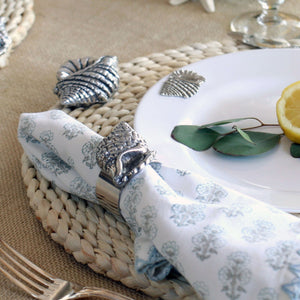 Arthur Court Sea and Shore Sea Shell Napkin Rings - set of 4